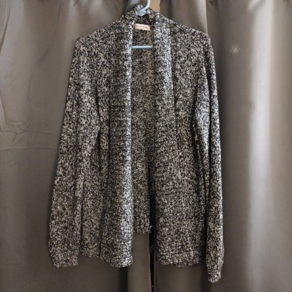 Studio Works Open Cardigan Sweater Wool Size M